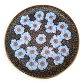 Plat en porcelaine de Limoges - signé G.Dumas - peint à la main