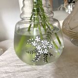 Vase, old flowered carafe