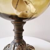 Kerosene lamp Art Nouveau bronze foot
