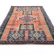 6x9 Red & Green Vintage Kilim Rug, 174x279Cm