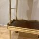 Rolling service in wood and brass