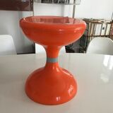 Vintage orange diabolo stool 70