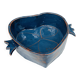 Small "Heart" dish or large blue glazed ceramic catchall.
