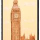 DESSIN DE LA TOUR DE LONDRES. GRAND BEN.