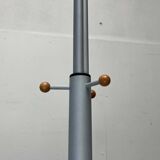 Postmodern German grey metal coat rack by Markus Börgens for D-Tec, 1980s.