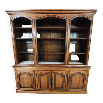 Bookcase sideboard two bodies in stylish oak