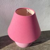 1970s pink ceramic lamp