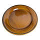 Amber earthenware plate from Saint-Clément, vintage