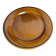 Amber earthenware plate from Saint-Clément, vintage