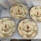 Lot de 9 assiettes Longchamp Moustiers