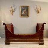 Mahogany Rest Bed Flame of the Louis Philippe XIXth century