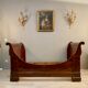 Mahogany Rest Bed Flame of the Louis Philippe XIXth century