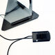 Halogen floor lamp glass and metal. 1980