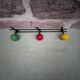 Multicolored coat rack