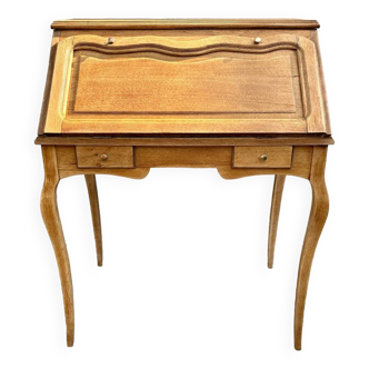 Raw wood donkey back secretary