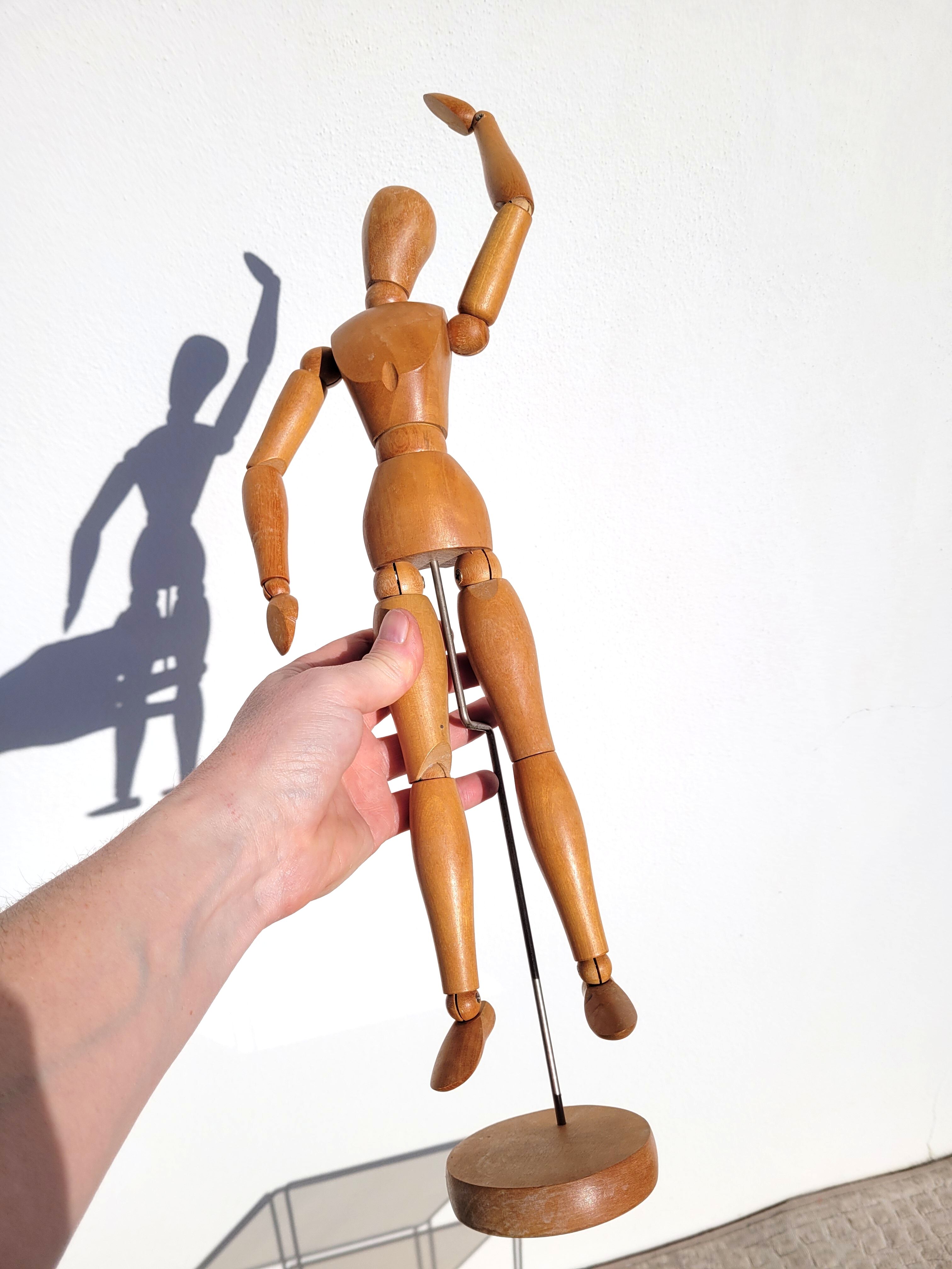 Mannequin bois articulé 50cm