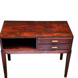 Entrance table made of stained beech wood, large space and two drawers