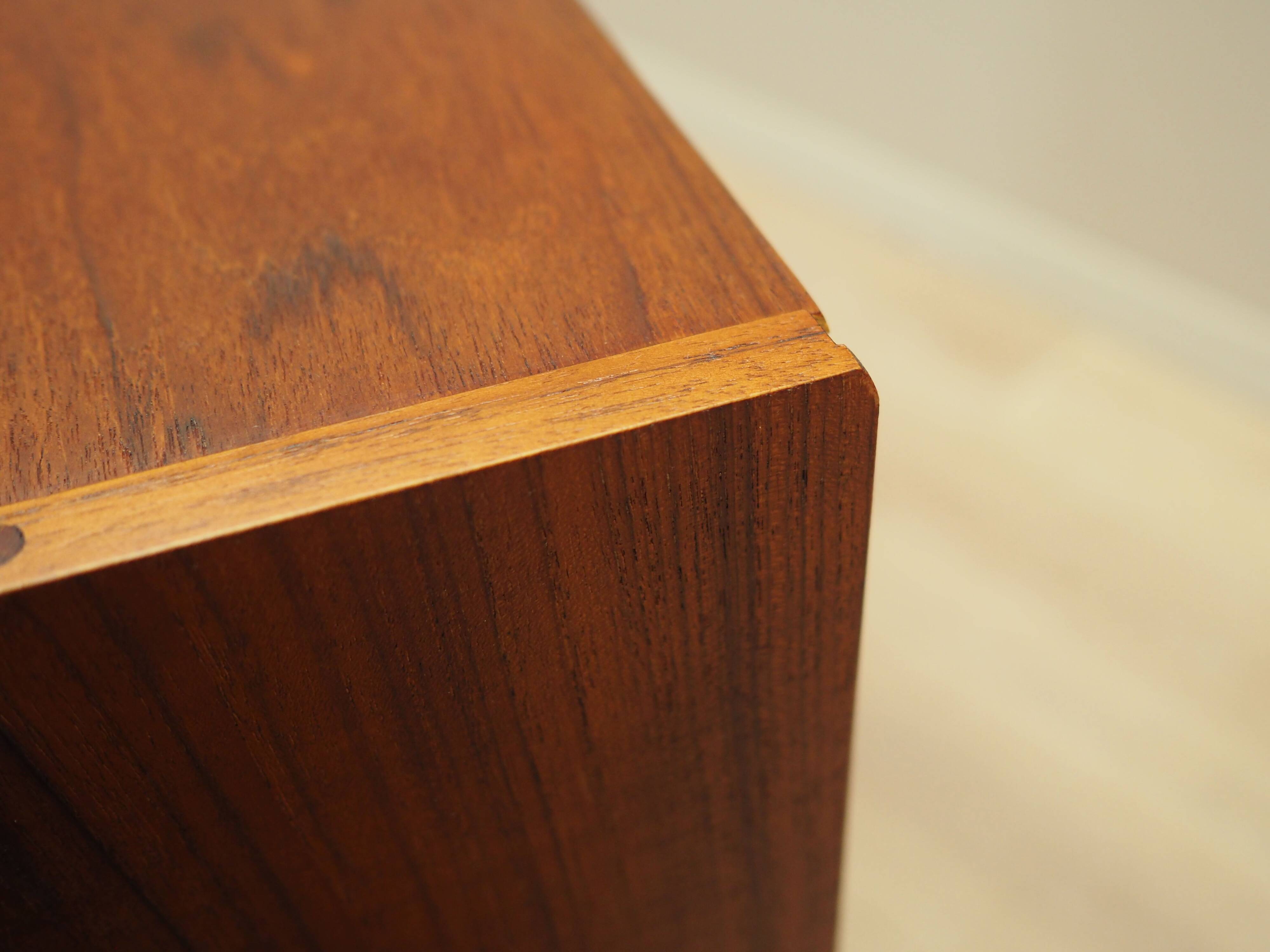 Teak chest of drawers, Danish design, 1980s, production: Denmark