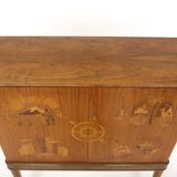 Scandinavian walnut wardrobe, Reiners, Mjölby, Swedish Modern, Sweden, 1