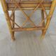 Bookcase, rattan shelf, 70s