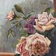 Bouquet of roses painting