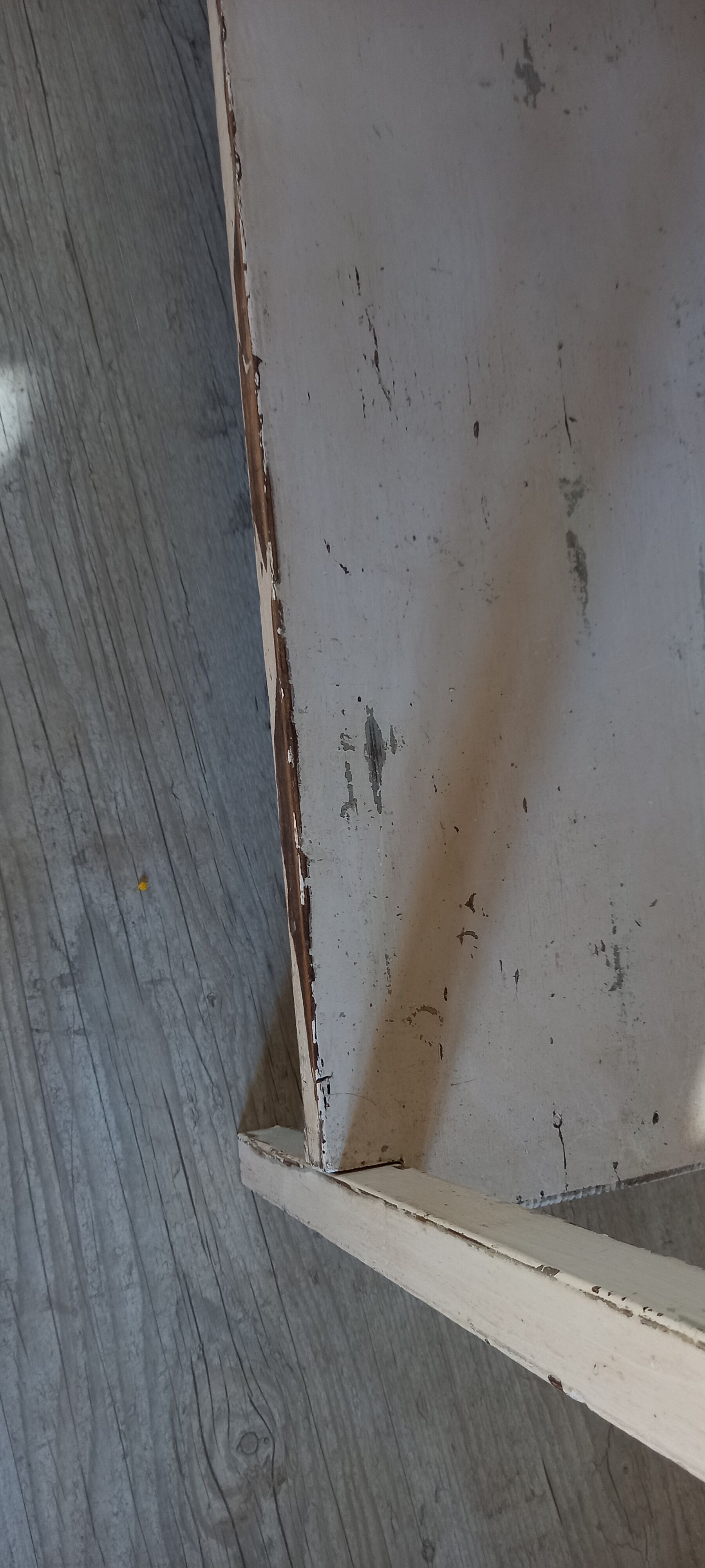 Patinated fir console