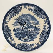 6 assiettes à dessert en faïence anglaise Myott Meakin