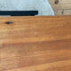 Table basse pin et métal vintage
