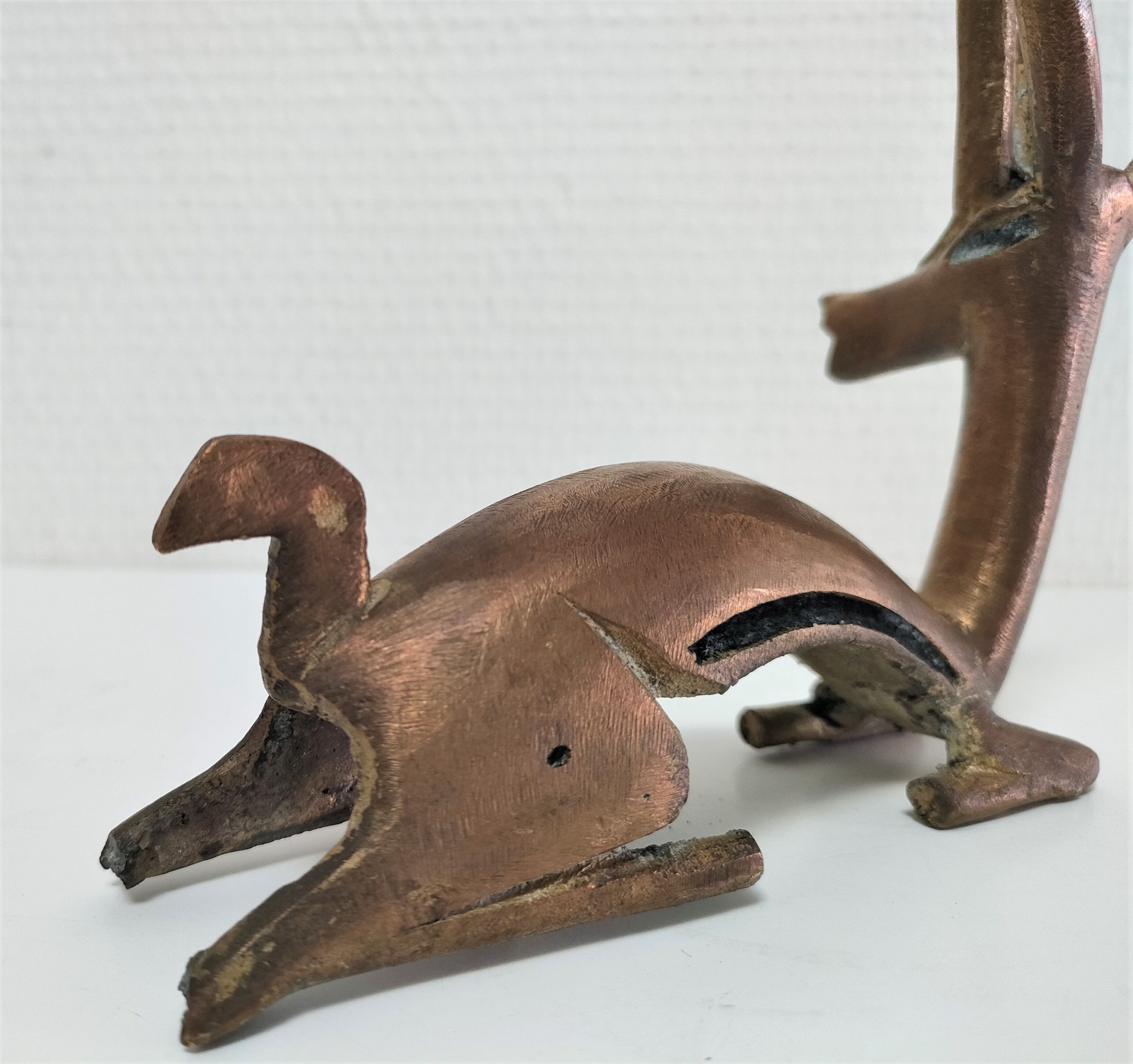 Gazelle antelope brass