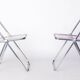 Paire de chaises pliantes vintage Castelli Plia, Italie des années 1970, design original