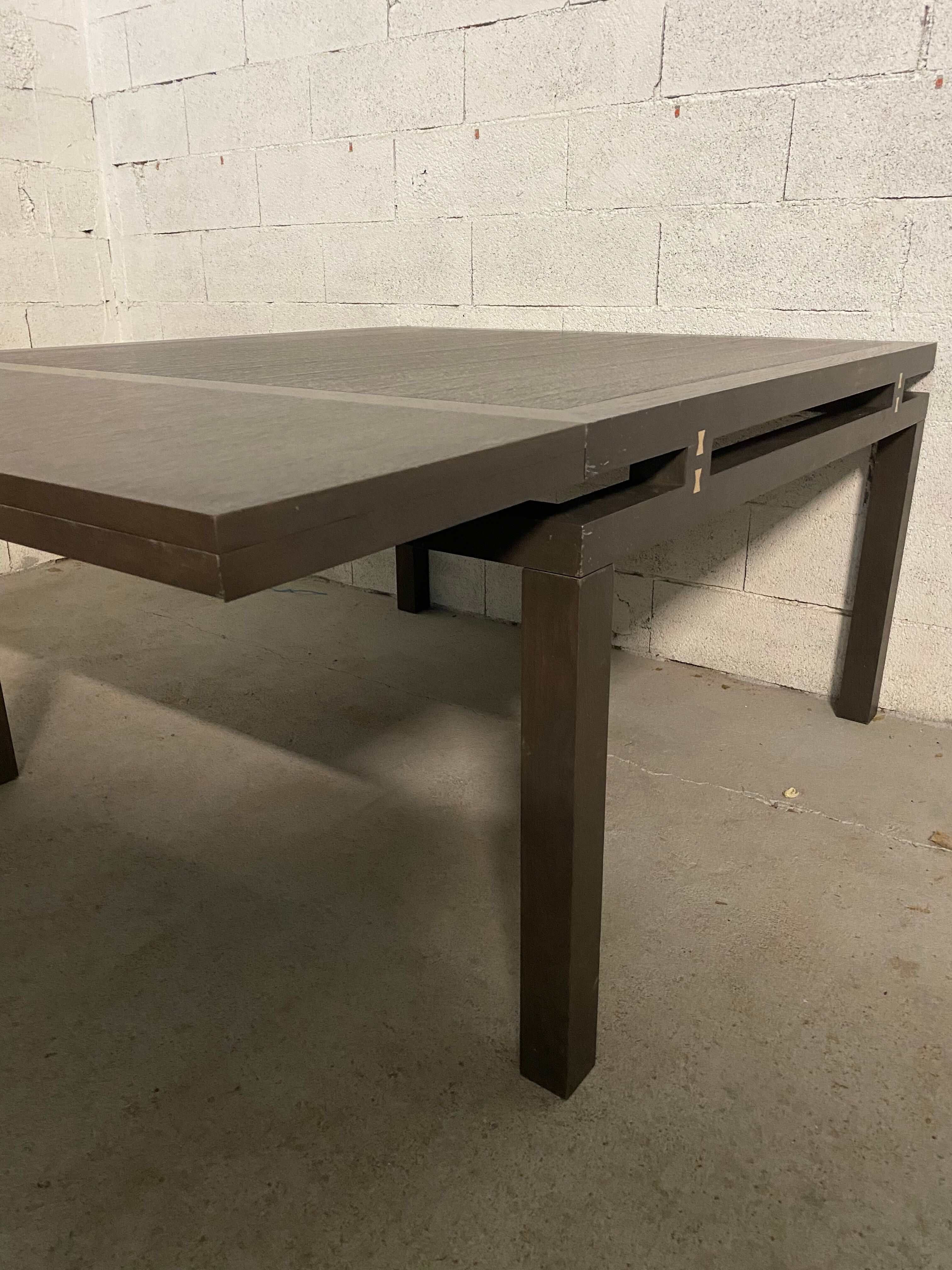 Square dining table Roset wenge line 130/130cm