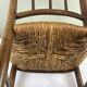 Chaise en bois et paille 
