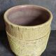 French Art-Deco ceramic vase cracked vanilla