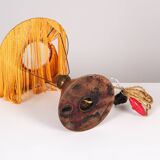 Art Deco lamp in lacquered wood circa 1930