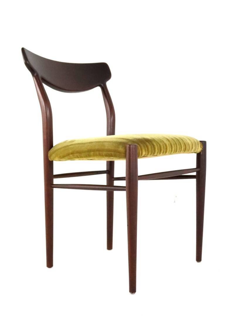 Set of 6 Lübke Otto Pollak mid centiry chairs 'Aldersbach'