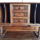 Bureau à pente avec trieur, tiroirs et casiers de rangement