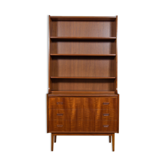 Mid-century teak shelf with pull-out top, 1960s