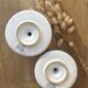 Pair of ceramic cellar rat candle holders