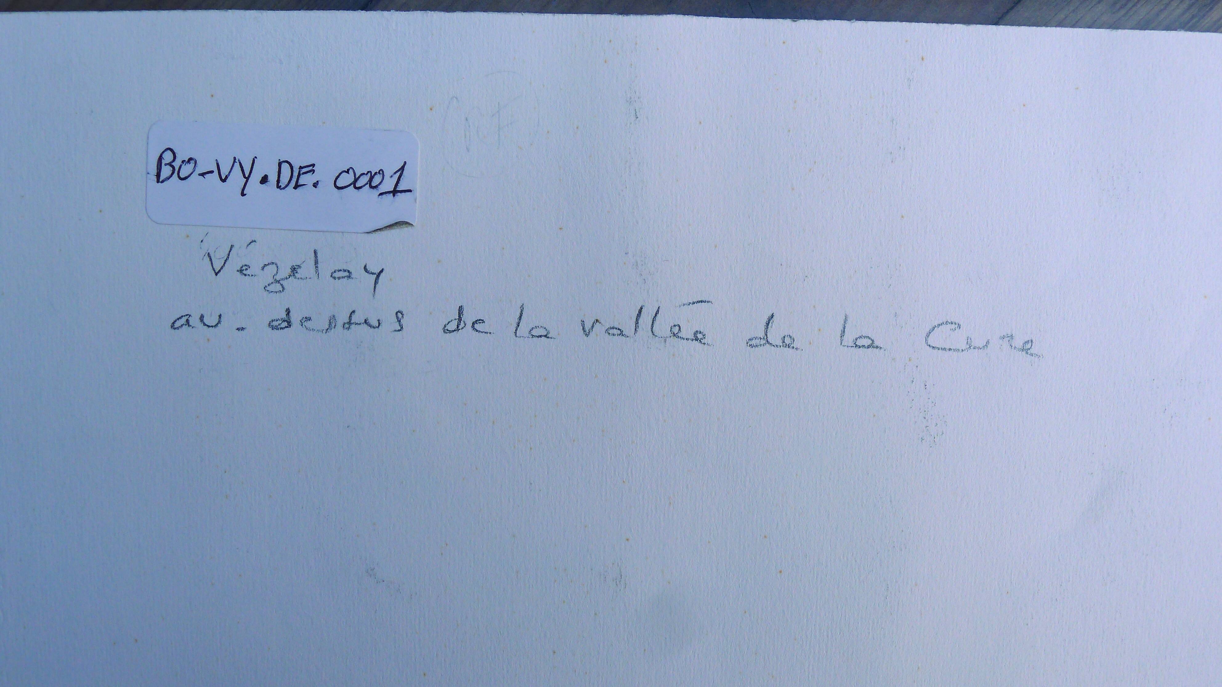 Original drawing in black chalk by Jean Villette (1913-2005)