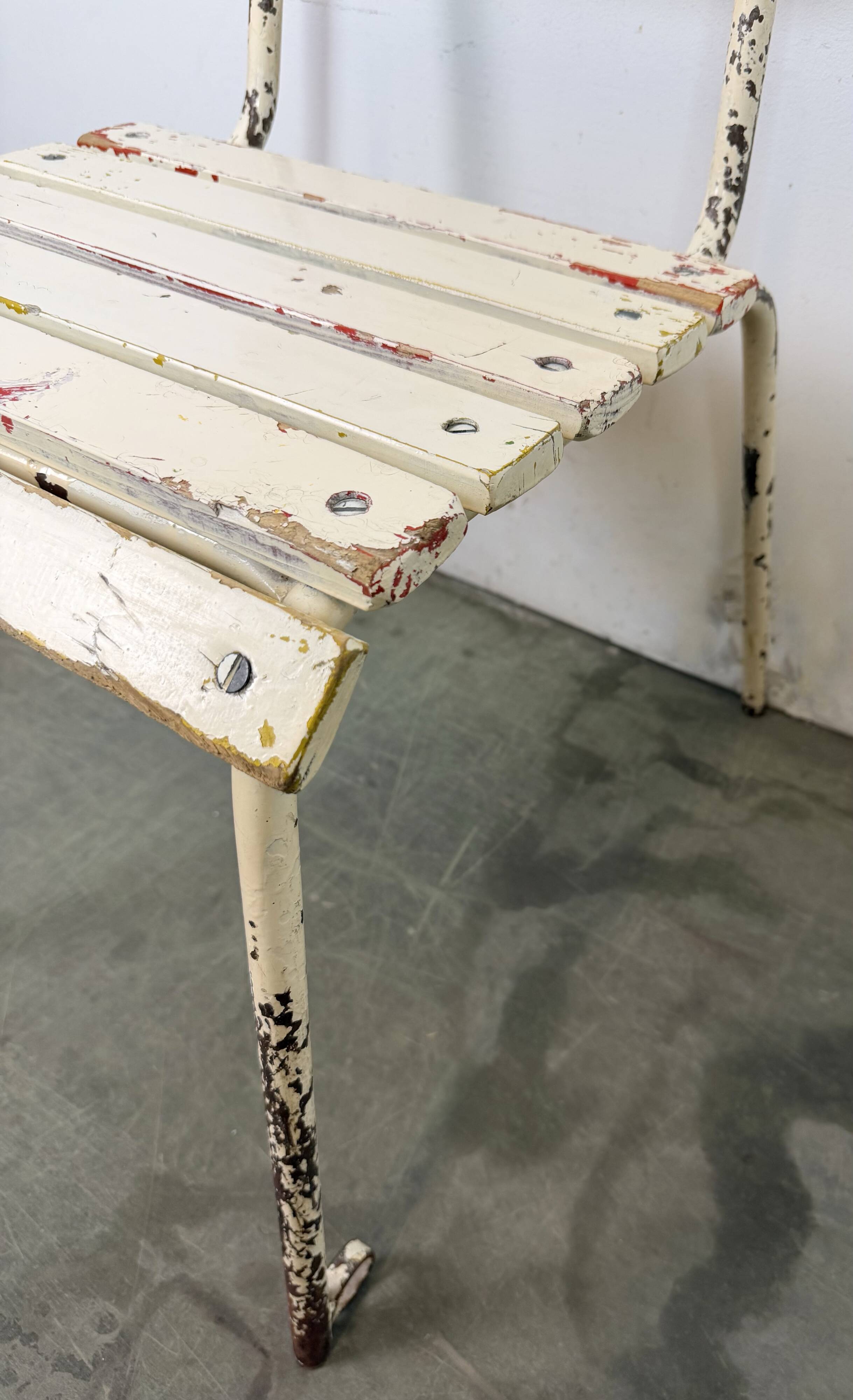 Vintage Beige Industrial Chair, 1960s