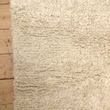 Moroccan berber carpet beni ouarain natural ecru uni 1, 42x0, 97m