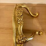 Pair of gilded wall shelves