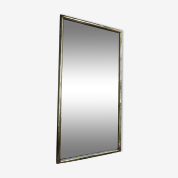 Miroir ancien au mercure et bois doré milieux XIX 92x173cm