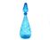 Empoli blue glass carafe bottle, 1960s