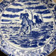Large plate Delft Blue