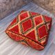 Vintage Moroccan pouf, Beni ourain Moroccan pouf, Berber pouf,