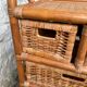 Vintage rattan chest of drawers