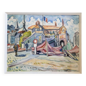 Watercolor by Henri de St Delis