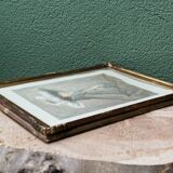 Framed drawing "Elegant", signed Mario de Goyon