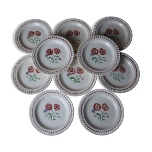 10 assiettes à dessert - demi